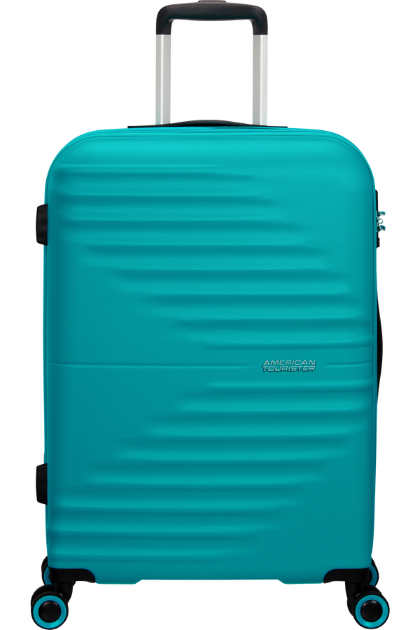 American Tourister Wavetwister Spinner TSA 66cm  Aqua Turquoise