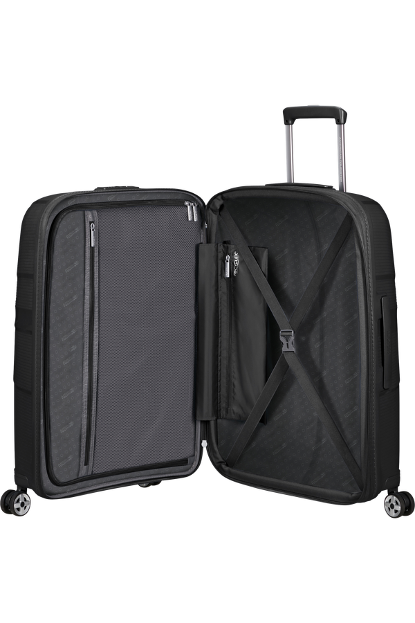 American Tourister Starvibe Spinner Expandable TSA 67cm Negro American Tourister Starvibe Spinner Expandable TSA 67cm Negro