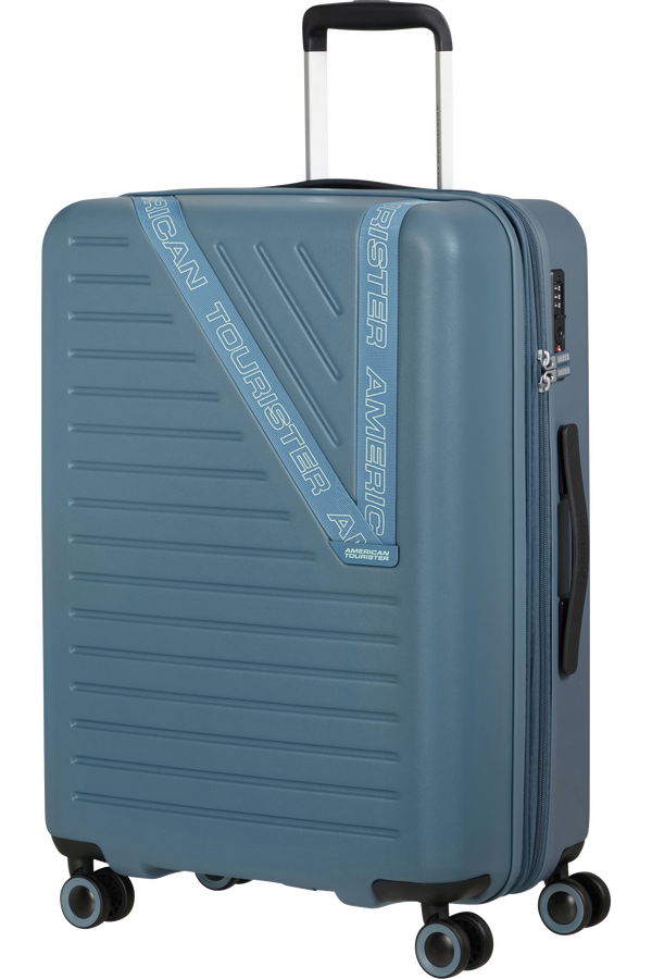 American Tourister Dynabelt Spinner EXP TSA 66cm Rainstorm Blue