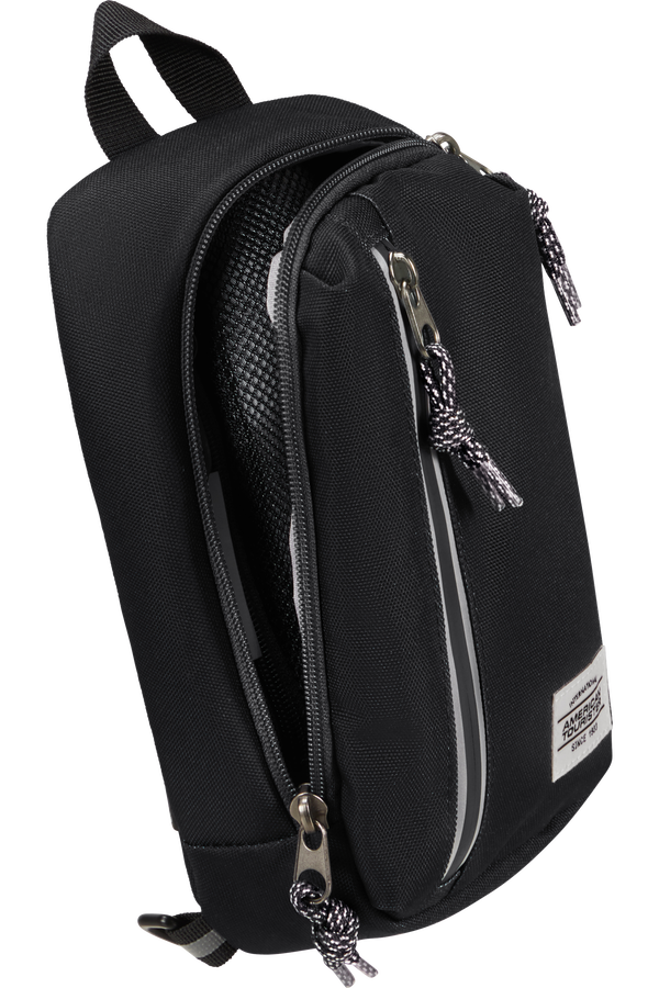 American Tourister Brightup Sling Bag Zip  Negro