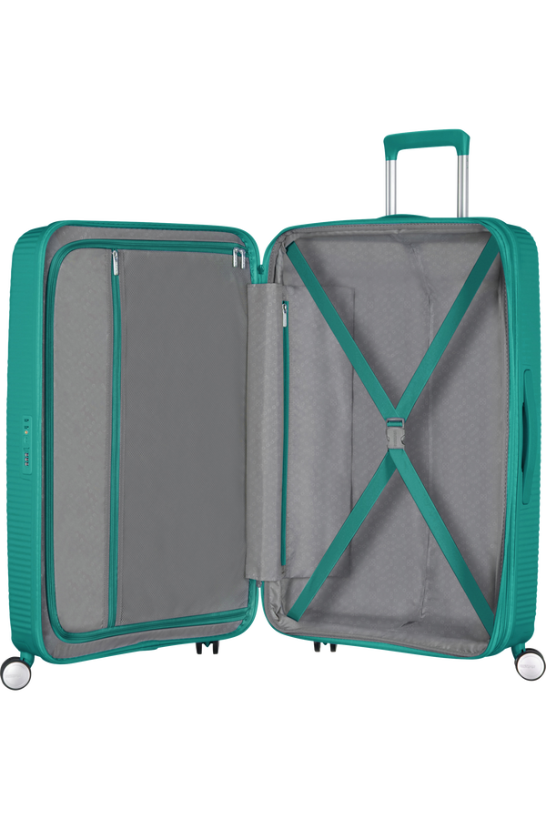 American Tourister Soundbox Spinner TSA Expandable 77cm  Forest Green