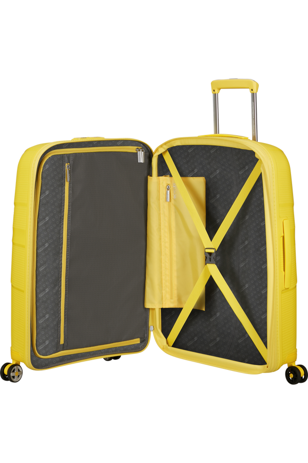 American Tourister Starvibe Spinner Expandable TSA 67cm Electric Lemon American Tourister Starvibe Spinner Expandable TSA 67cm Electric Lemon
