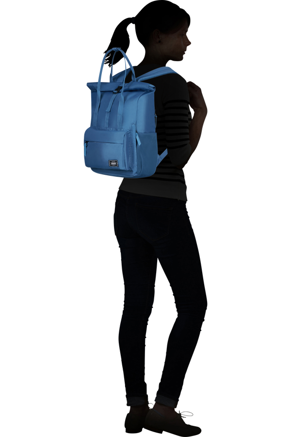 American Tourister Urban Groove Ug25 Tote Backpack 15.6'  Stone Blue