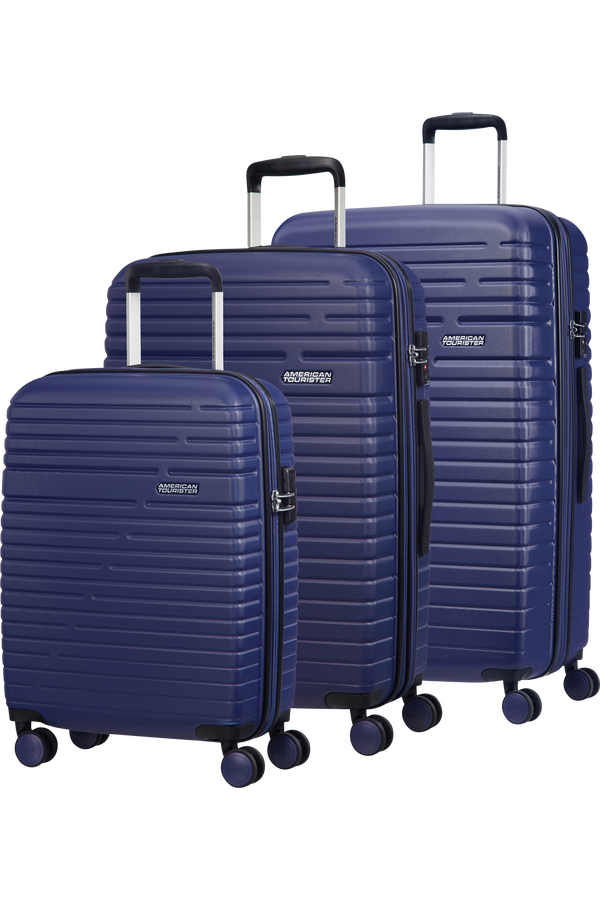 American Tourister Aero Racer 3 PC Set A  Nocturne Blue