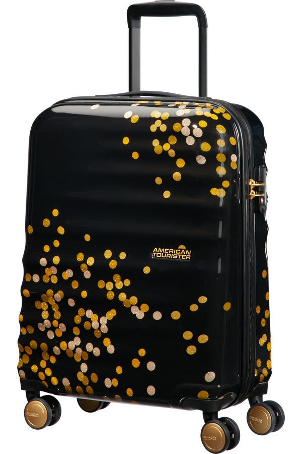 American Tourister Wavebreaker Spinner 55cm  Confetti Black