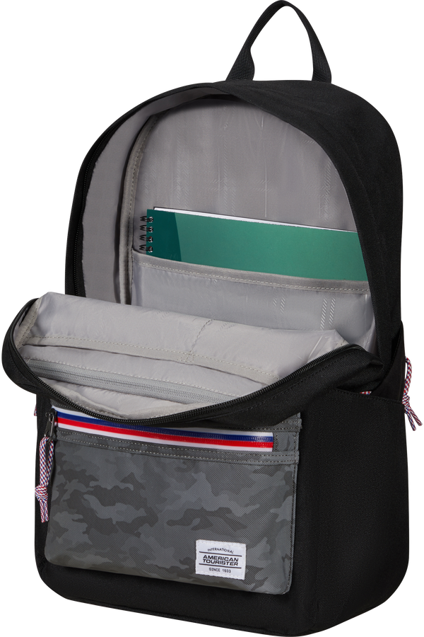American Tourister Upbeat Backpack Zip  Camo Black