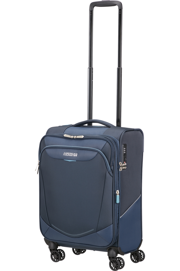 American Tourister SummerRide Spinner Expandable TSA 55cm L35  Navy American Tourister SummerRide Spinner Expandable TSA 55cm L35  Navy