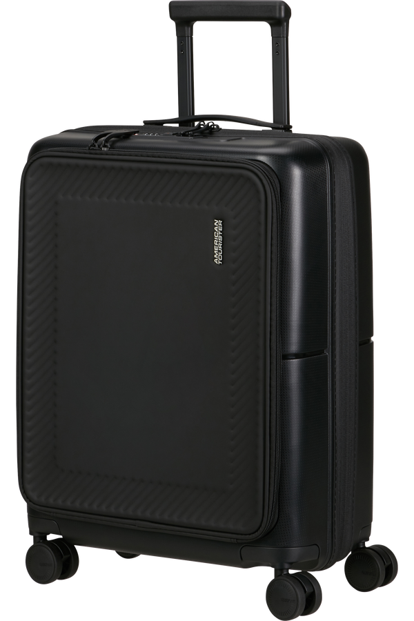 American Tourister DashPop Spinner Expandable Frontloader 55cm  True Black