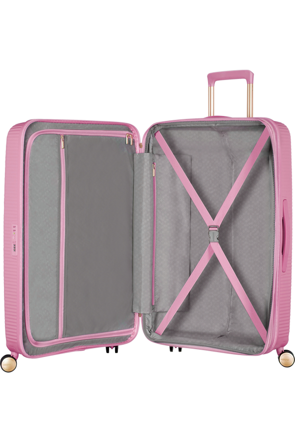 American Tourister Soundbox Spinner TSA Expandable 77cm  Pearl Pink/Gold American Tourister Soundbox Spinner TSA Expandable 77cm  Pearl Pink/Gold