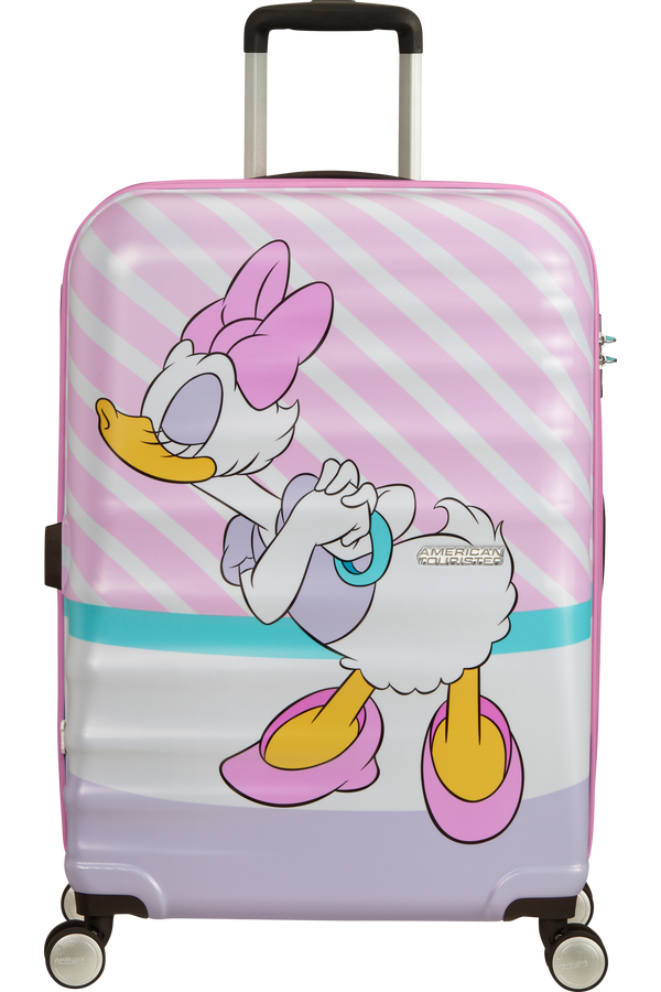 American Tourister Wavebreaker Disney Spinner 67cm  Daisy Pink Kiss