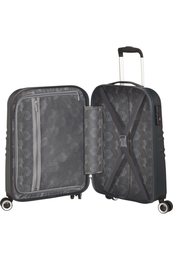 American Tourister Wavetwister Spinner TSA 55cm  Universe Black