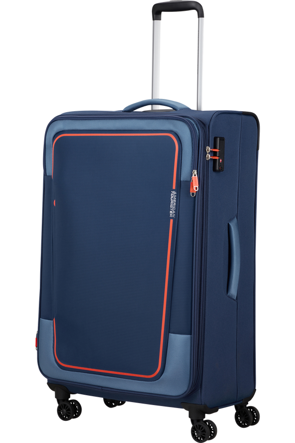 American Tourister Pulsonic Spinner Expandable 81cm  Combat Navy