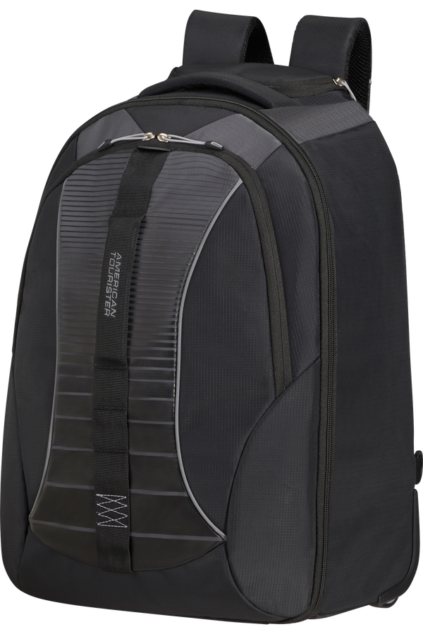American Tourister Fast Route Laptop Backpack with Wheels Sporty 15.6'  Black/Grey