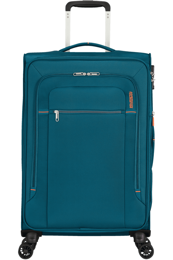 American Tourister Crosstrack Spinner Expandable 67cm  Navy/Orange