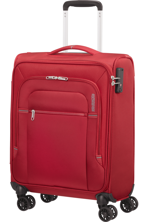 American Tourister Crosstrack Spinner 55cm  Red/Grey American Tourister Crosstrack Spinner 55cm  Red/Grey