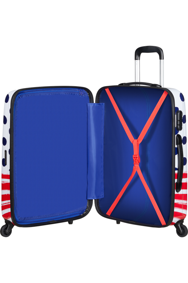 American Tourister Disney Legends Spinner 65cm  Mickey Blue Dots