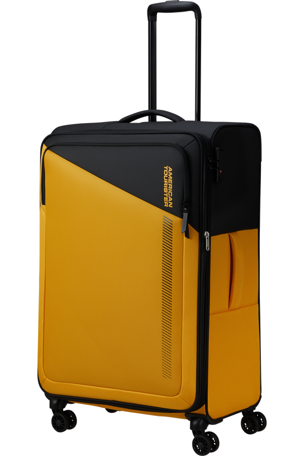 American Tourister Daring Dash Spinner Expandable TSA L  Black/Yellow