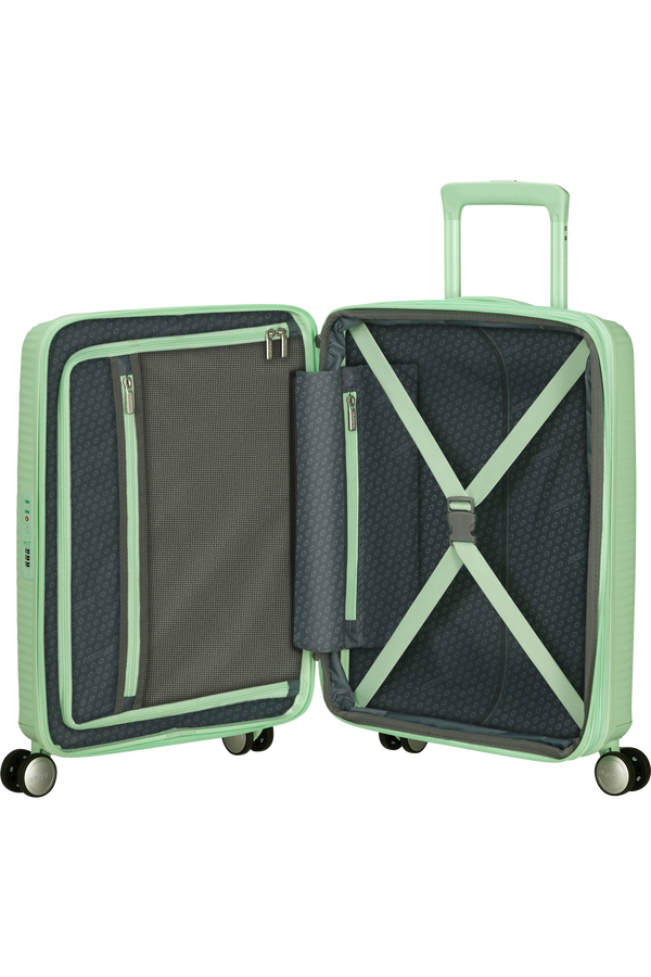 American Tourister SoundBox Spinner TSA Expandable 55cm  Pastel Green