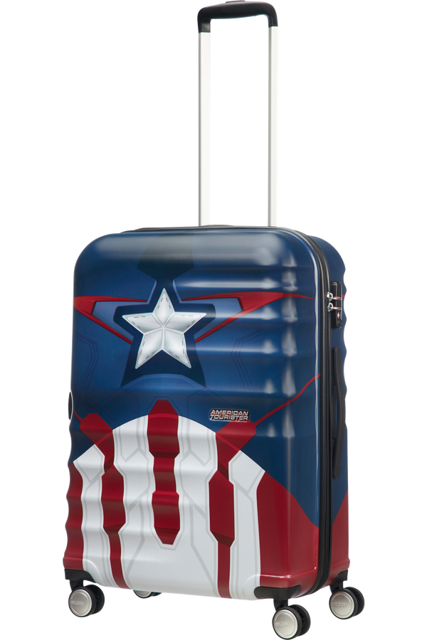 American Tourister Wavebreaker Disney Spinner 67cm  Captain America Close-Up