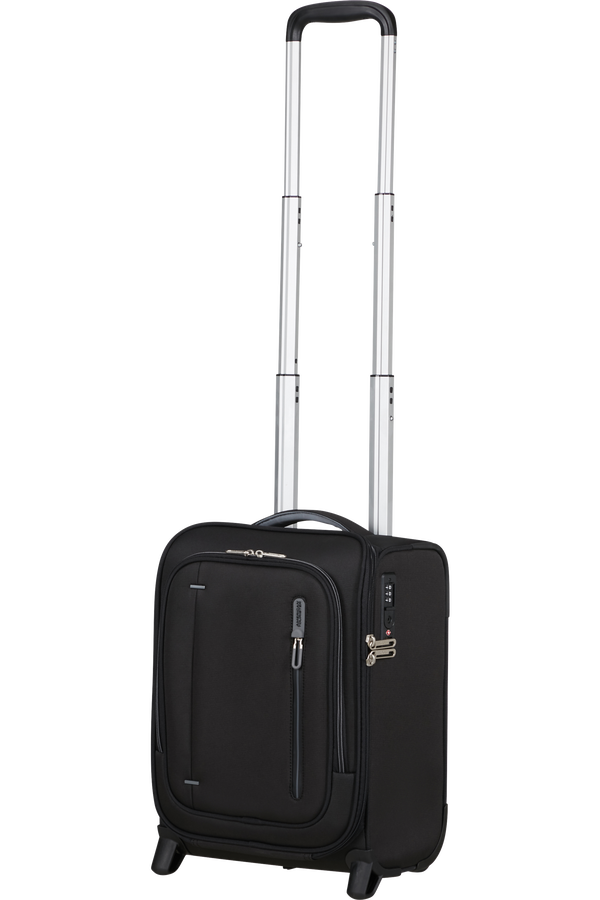 Cloudrider S/M Maleta Upright (2 ruedas) | American Tourister Cloudrider Upright Underseater Tsa  Jet Black