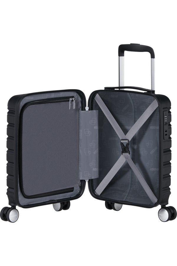 American Tourister Flashline Spinner Underseater Removable Wheels 45cm  Shadow Black
