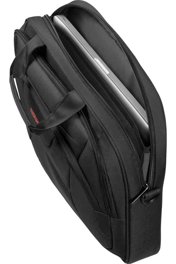 American Tourister At Work Laptop Bag  15.6inch Black/Orange American Tourister At Work Laptop Bag  15.6inch Black/Orange