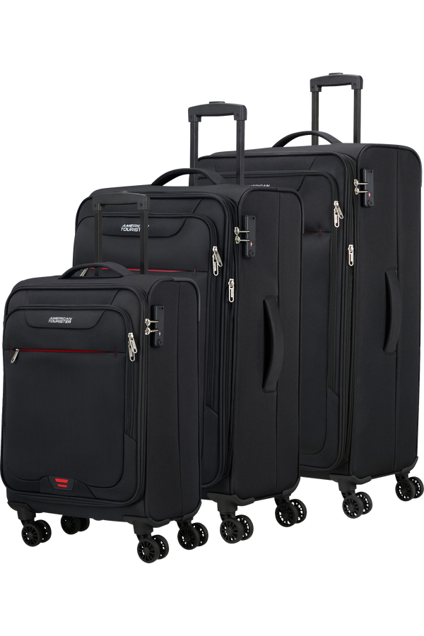 American Tourister Street Roll 3 Pc Set B Negro