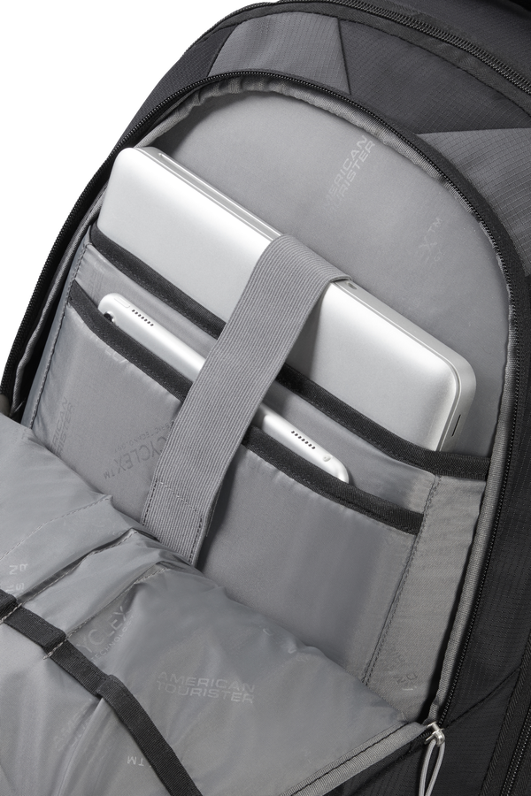American Tourister Fast Route Laptop Backpack with Wheels Sporty 15.6'  Black/Grey