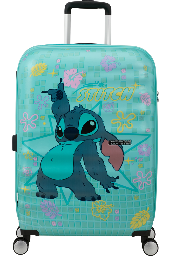 American Tourister Disney Wavebreaker Spinner TSA Disney Fl 67cm Stitch Flower