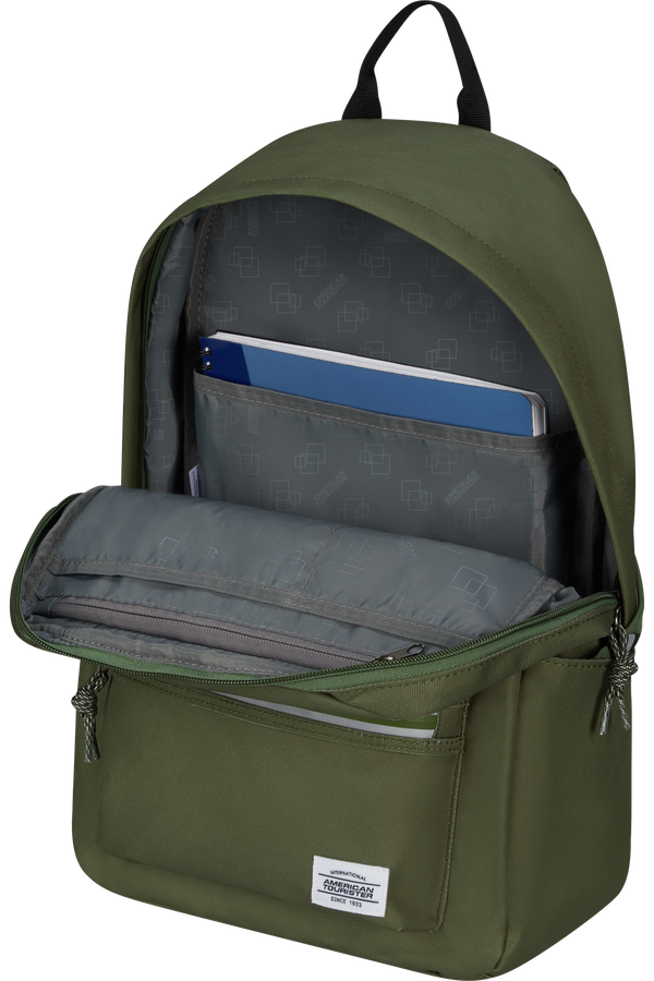 American Tourister Brightup Backpack Zip  Olive Green