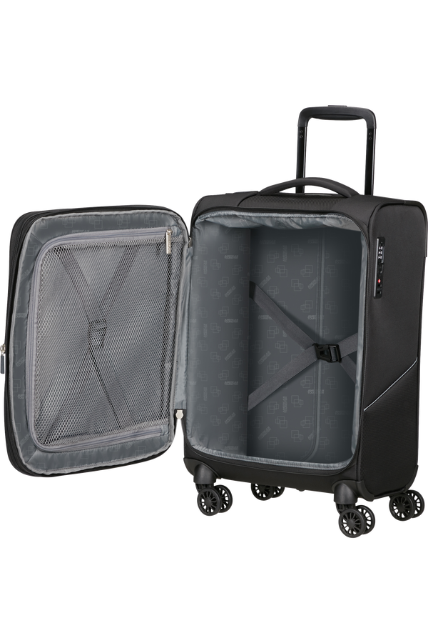 American Tourister SummerRide Spinner Expandable TSA 55cm L35  Negro American Tourister SummerRide Spinner Expandable TSA 55cm L35  Negro