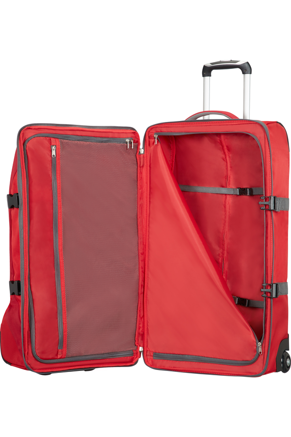 American Tourister Road Quest Bolsa de viaje con ruedas M Solid Red