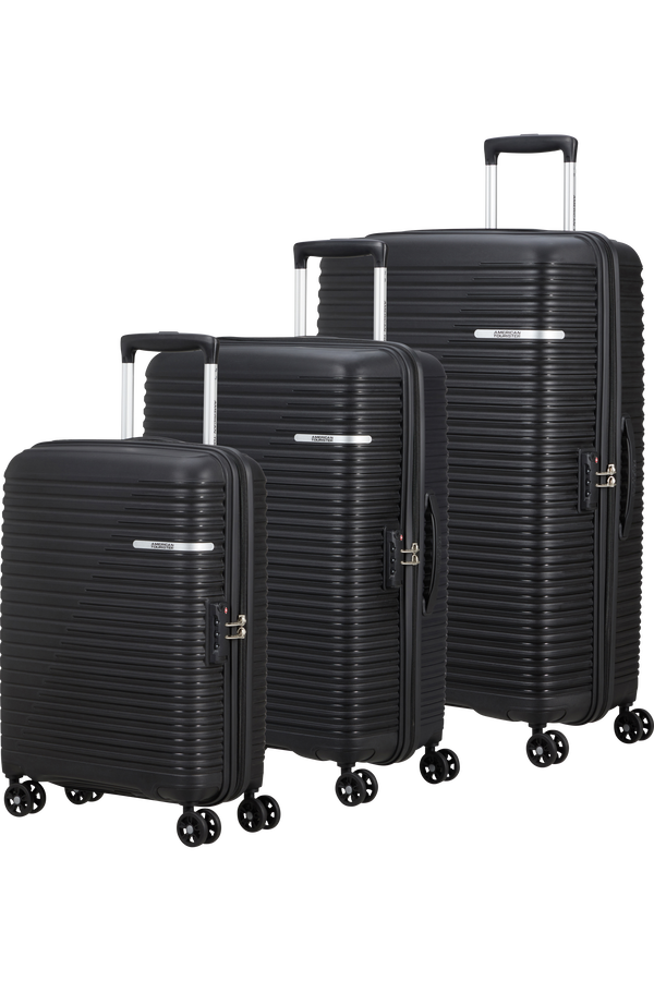 American Tourister Liftoff 3 PC Set A  Negro