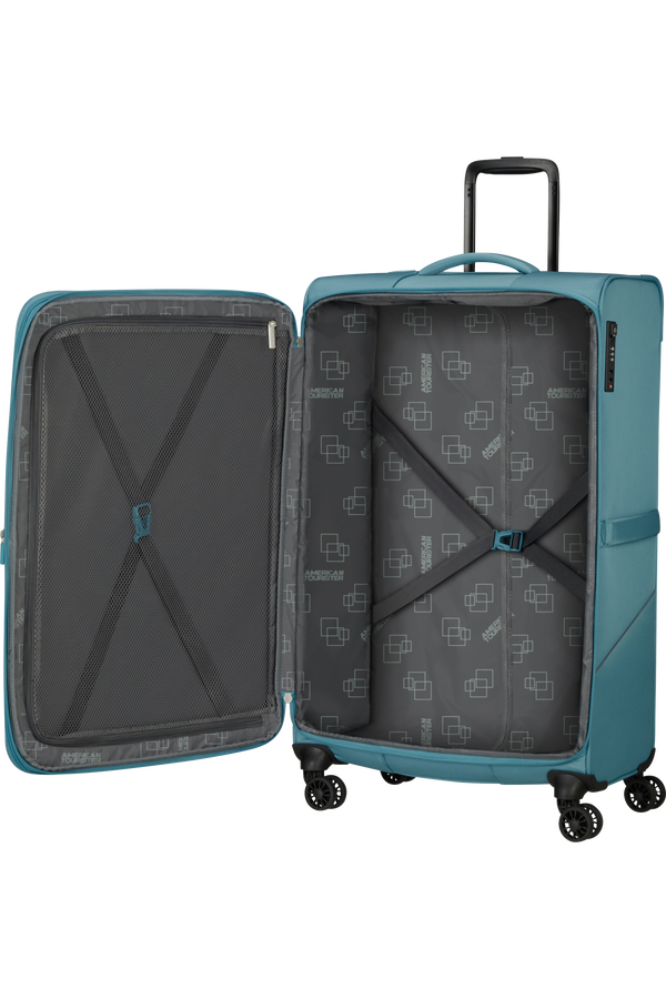 American Tourister SummerRide Spinner L EXP TSA 80cm Breeze Blue American Tourister SummerRide Spinner L EXP TSA 80cm Breeze Blue