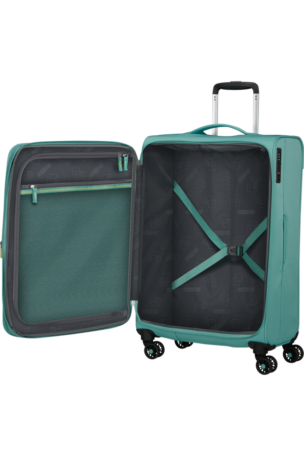 American Tourister Aerospin Spinner Expandable M  Dusty Turquoise