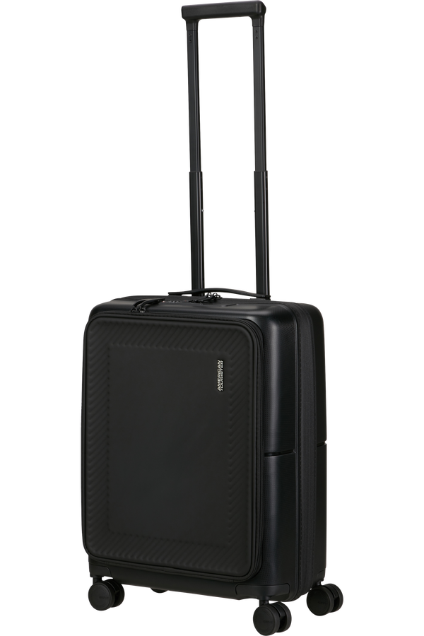 American Tourister DashPop Spinner Expandable Frontloader 55cm  True Black American Tourister DashPop Spinner Expandable Frontloader 55cm  True Black