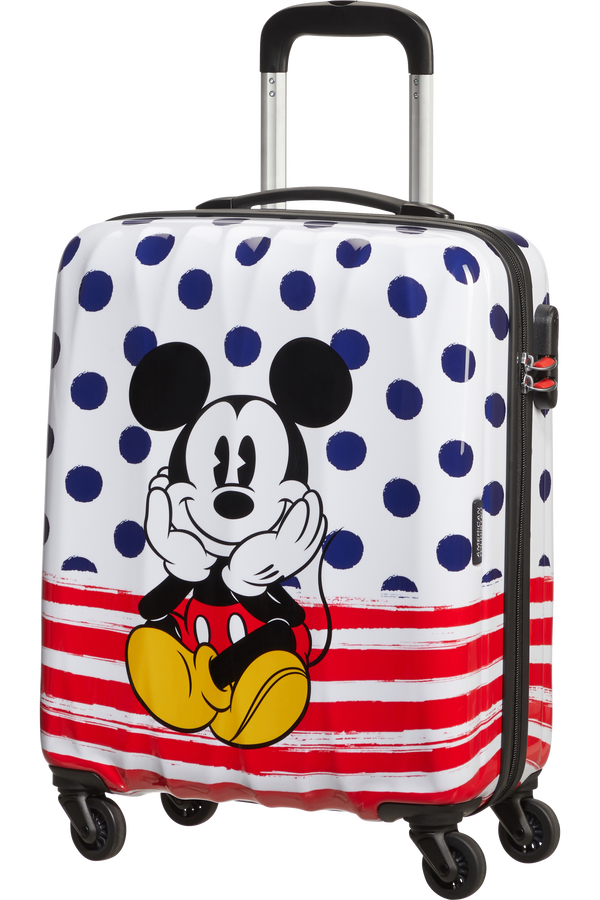 American Tourister Disney Legends Spinner 55cm  Mickey Blue Dots