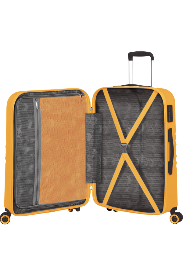 American Tourister Wavetwister Spinner TSA 66cm  Sunset Yellow