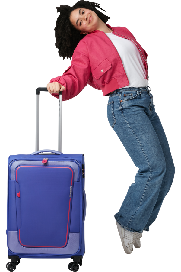 American Tourister Pulsonic Spinner Expandable 68cm  Soft Lilac American Tourister Pulsonic Spinner Expandable 68cm  Soft Lilac
