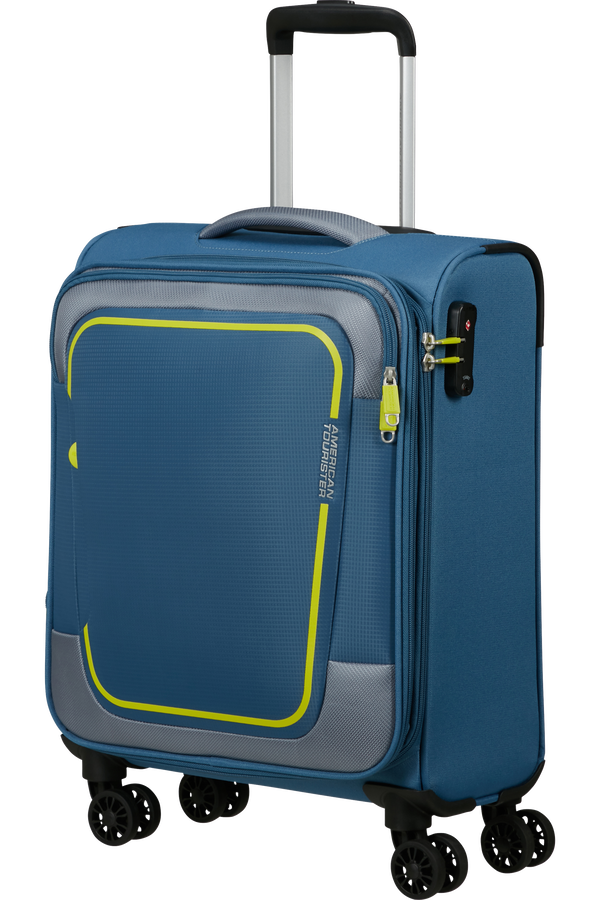 American Tourister Pulsonic Spinner Expandable 55 cm  Coronet Blue American Tourister Pulsonic Spinner Expandable 55 cm  Coronet Blue