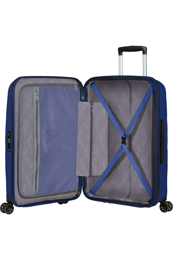 American Tourister Bon Air Dlx Spinner TSA Expandable 66cm  Midnight Navy American Tourister Bon Air Dlx Spinner TSA Expandable 66cm  Midnight Navy