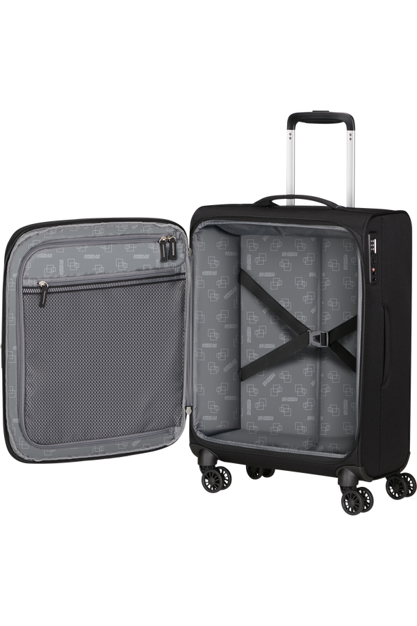 American Tourister Aerospin Spinner Expandable S  Negro