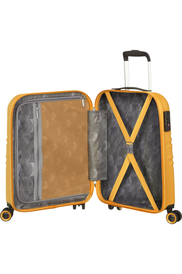 American Tourister Wavetwister Spinner TSA 55cm  Sunset Yellow
