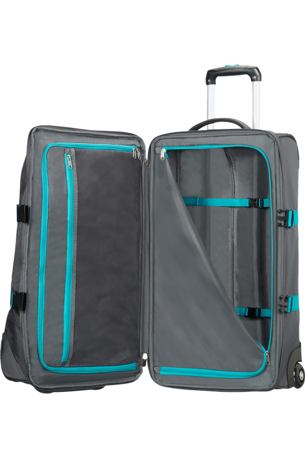 American Tourister Road Quest Bolsa de viaje con ruedas M  Grey/Turquoise