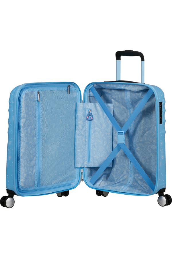 Disney Wavebreaker 55cm Maleta de Cabina | American Tourister Disney Wavebreaker Spinner TSA Disney Fl 55cm  Stitch Universe