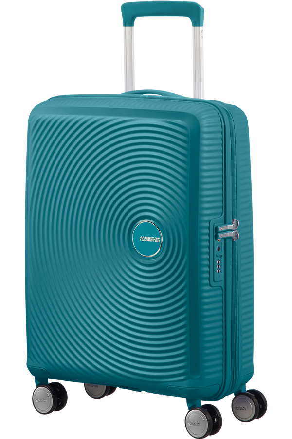 American Tourister Soundbox Spinner Expandable 55cm  Jade Green American Tourister Soundbox Spinner Expandable 55cm  Jade Green
