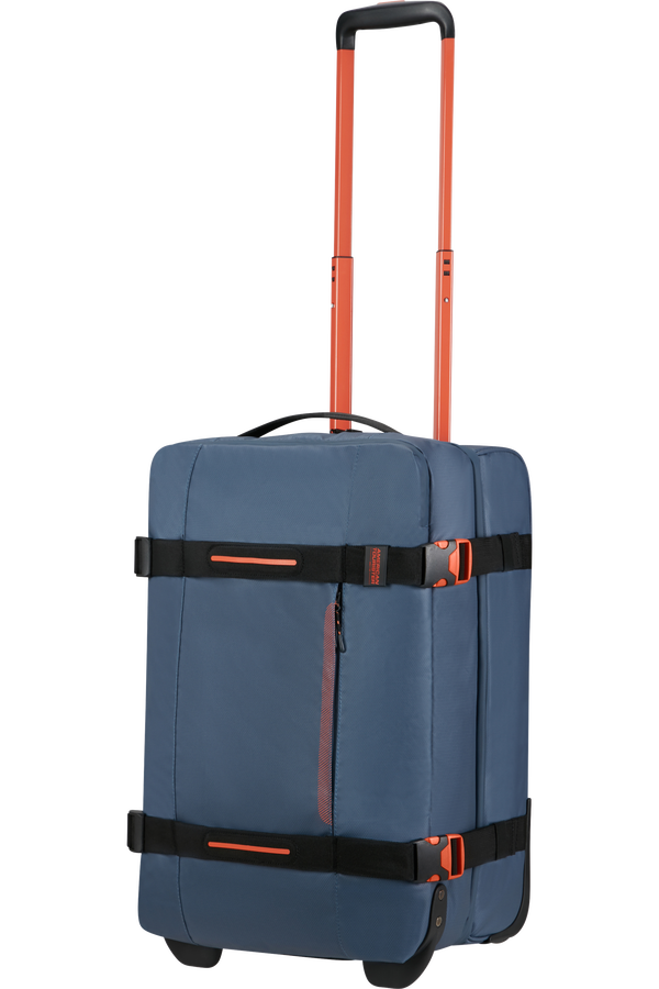 American Tourister Urban Track Duffle with Wheels Coated S  Navy/Orange
