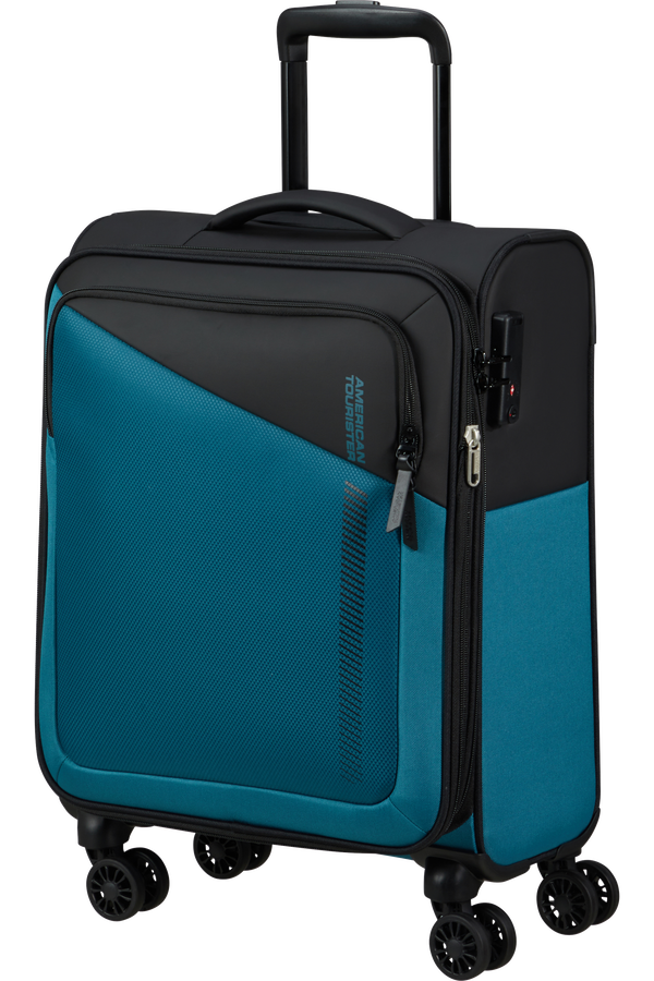 American Tourister Daring Dash Spinner Expandable TSA S  Black/Blue
