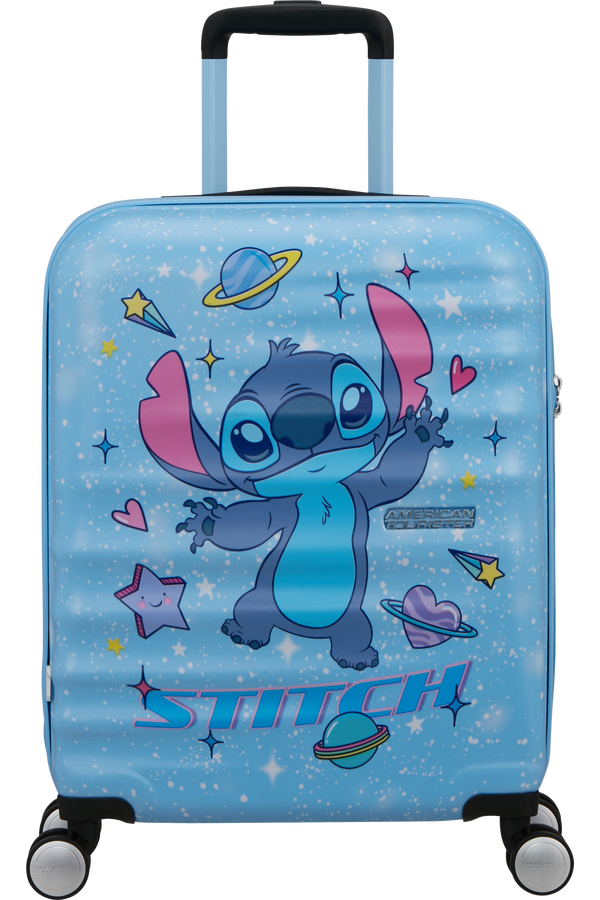 Disney Wavebreaker 55cm Maleta de Cabina | American Tourister Disney Wavebreaker Spinner TSA Disney Fl 55cm  Stitch Universe