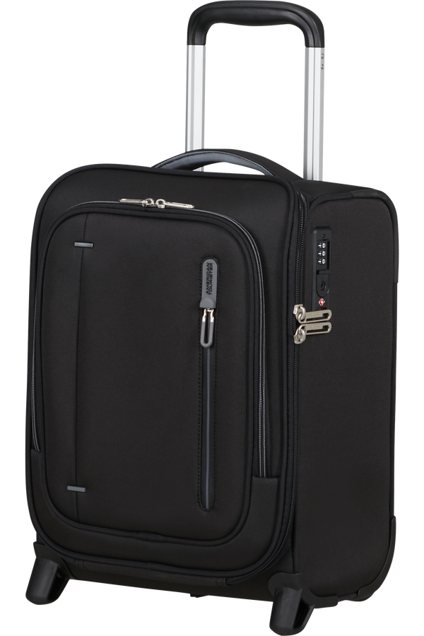 Cloudrider S/M Maleta Upright (2 ruedas) | American Tourister Cloudrider Upright Underseater Tsa  Jet Black